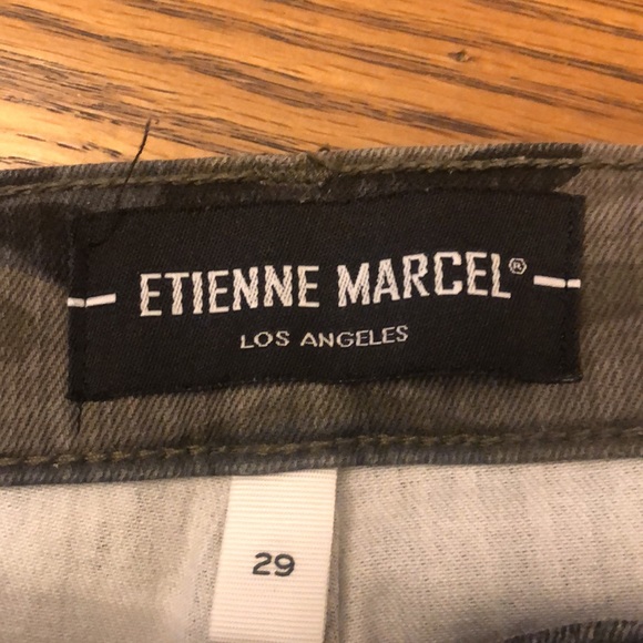 Etienne Marcel Camo Skinny Leg Women’s Size 29 Pants jeans red zipper Denim - Picture 5 of 16